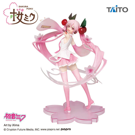 Sakura Miku Figure - Illustration 2020 Ver. (Taito) | Limited Edition Vocaloid Collectible