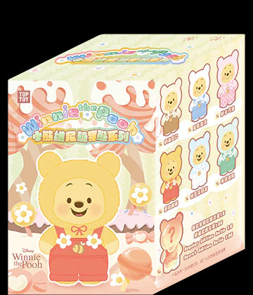 TOPTOY Disney Winnie the Pooh Candy Bear Series Vinyl Plush Keychain Blind Box