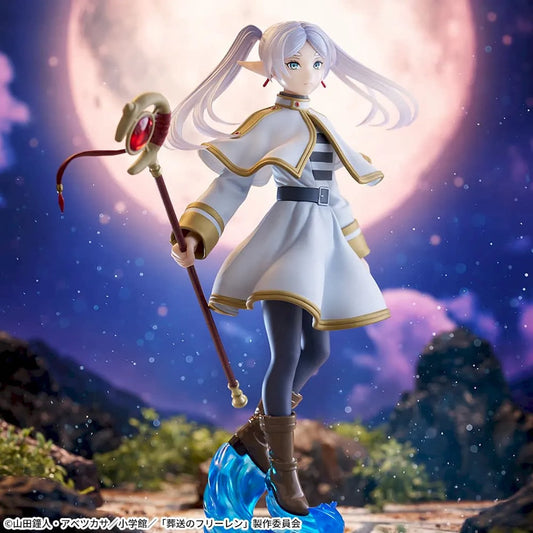 SEGA Luminasta Frieren figure with staff and blue effect base