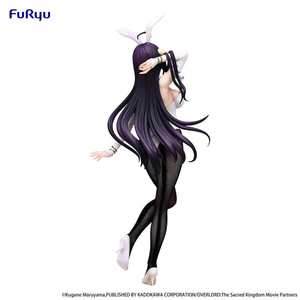 FuRyu BiCute Bunnies OVERLORD Albedo white bunny outfit - detail and angle 11