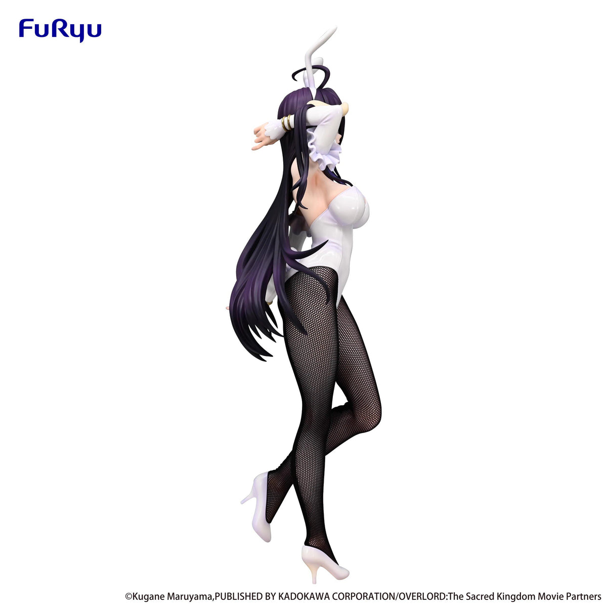 FuRyu BiCute Bunnies OVERLORD Albedo white bunny outfit - detail and angle 13