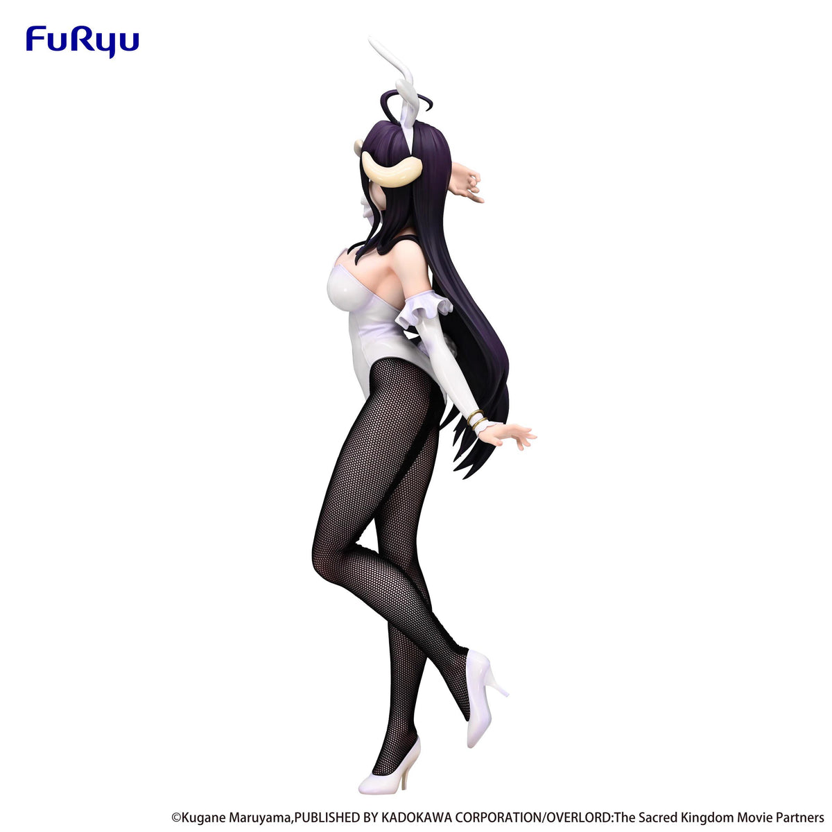 FuRyu BiCute Bunnies OVERLORD Albedo white bunny outfit - detail and angle 7