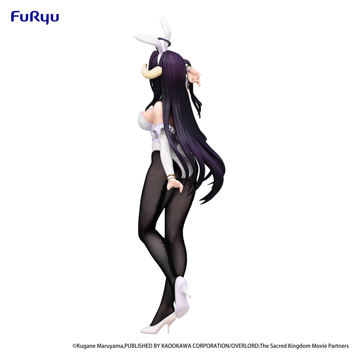 FuRyu BiCute Bunnies OVERLORD Albedo white bunny outfit - detail and angle 9