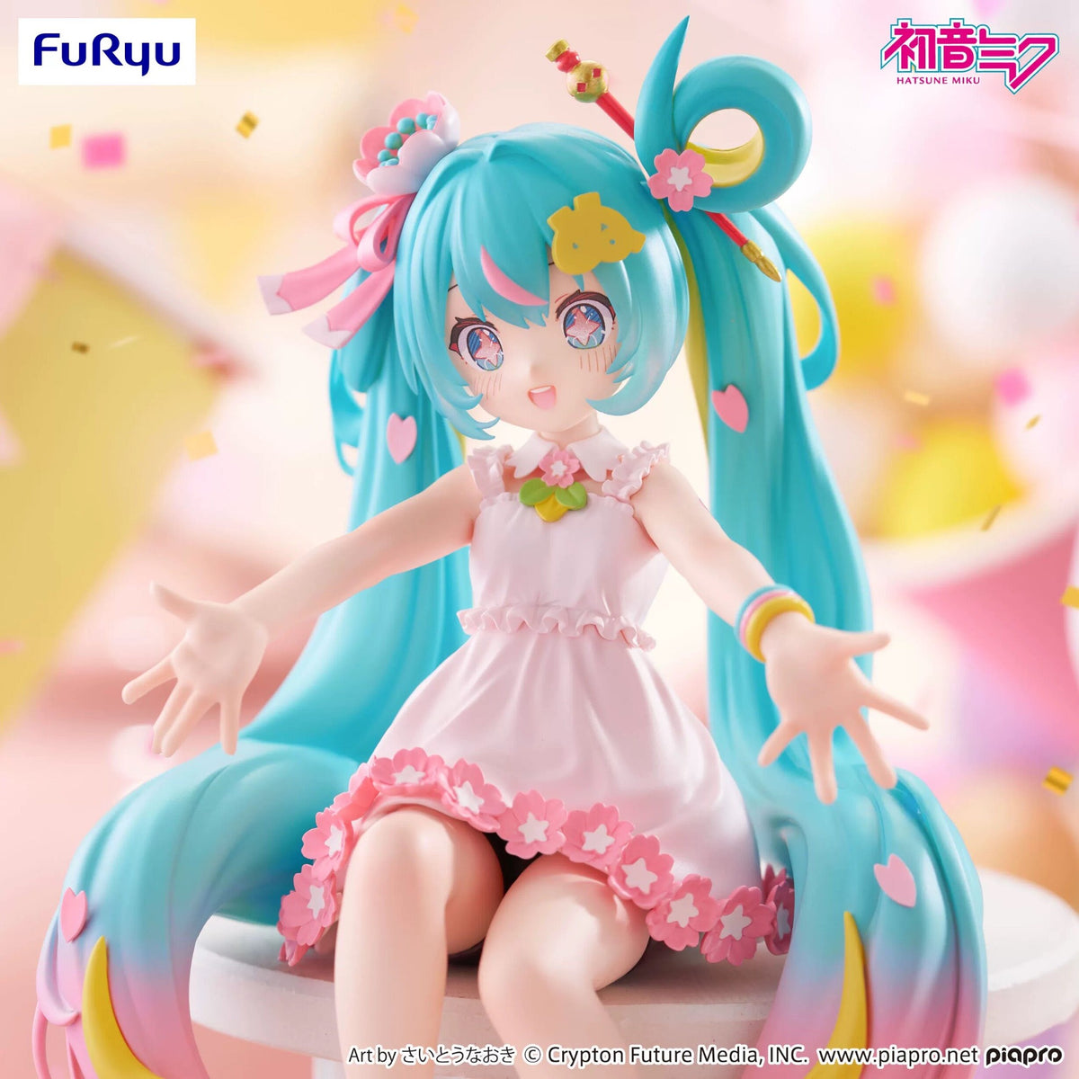 FuRyu Hatsune Miku Noodle Stopper 10th Anniversary - close-up