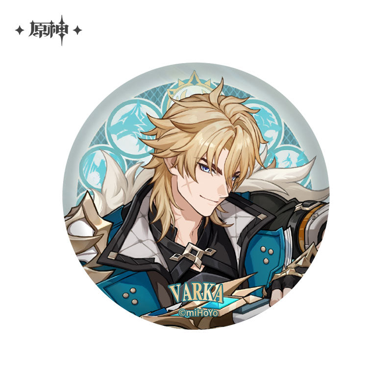 Genshin Impact Mondstadt City character badge featuring Varka
