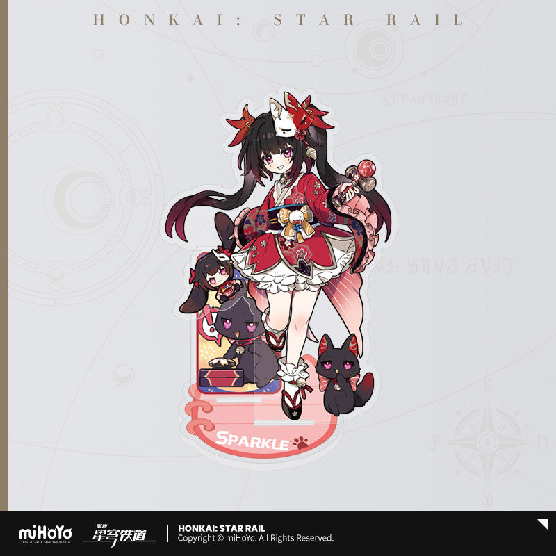 Sparkle cat-themed acrylic stand