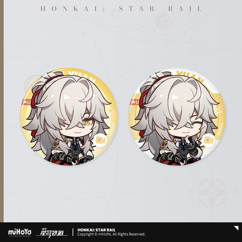 Honkai Star Rail Owlbert's Reception Room tinplate badge set - Jing Yuan