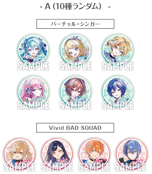Project SEKAI Colorful Stage! Hologram Can Badge Collection Lawson Loppi HMV&BOOKS Limited