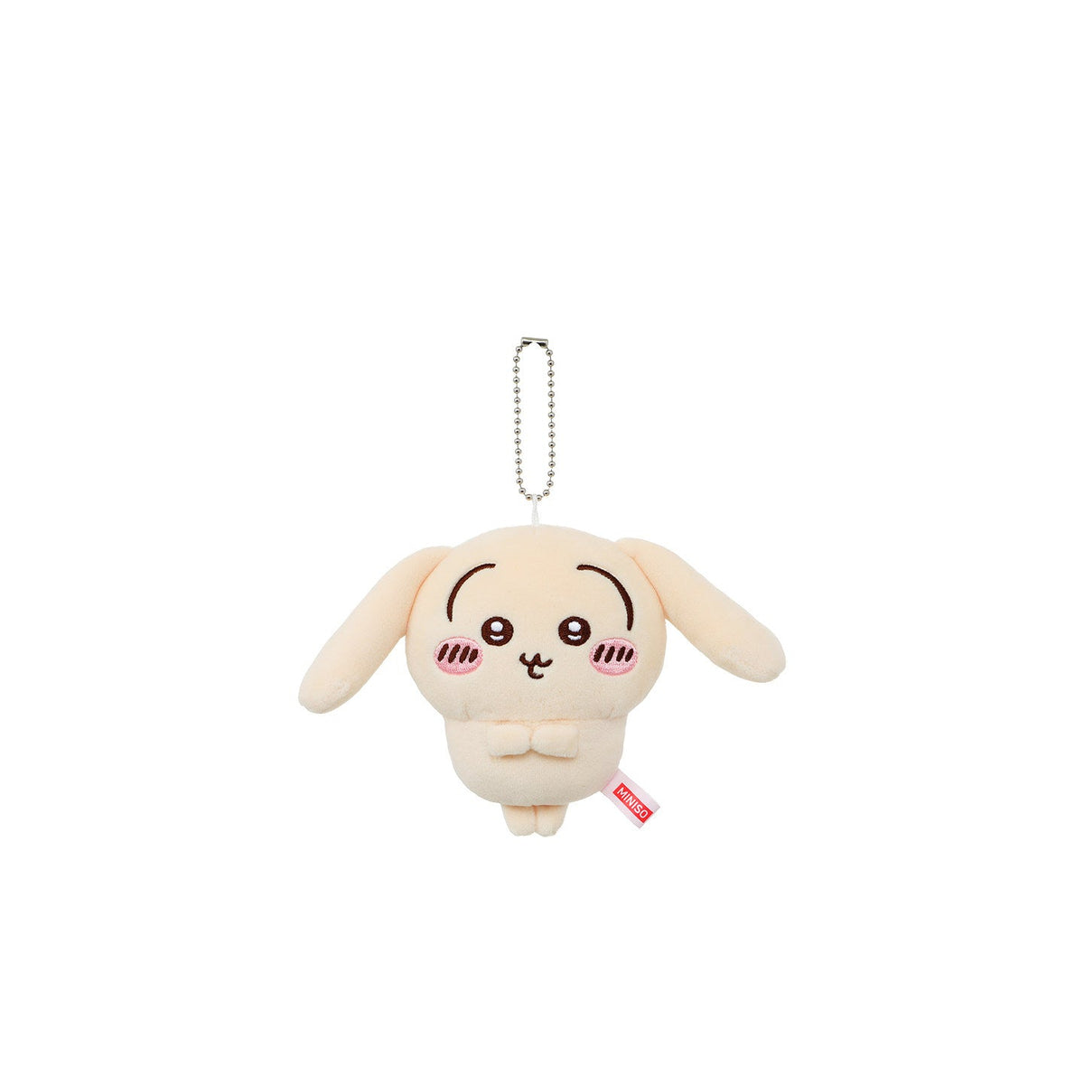 Usagi cream rabbit plush pendant with long ears from MINISO Chiikawa Fresh Hairstyle Series