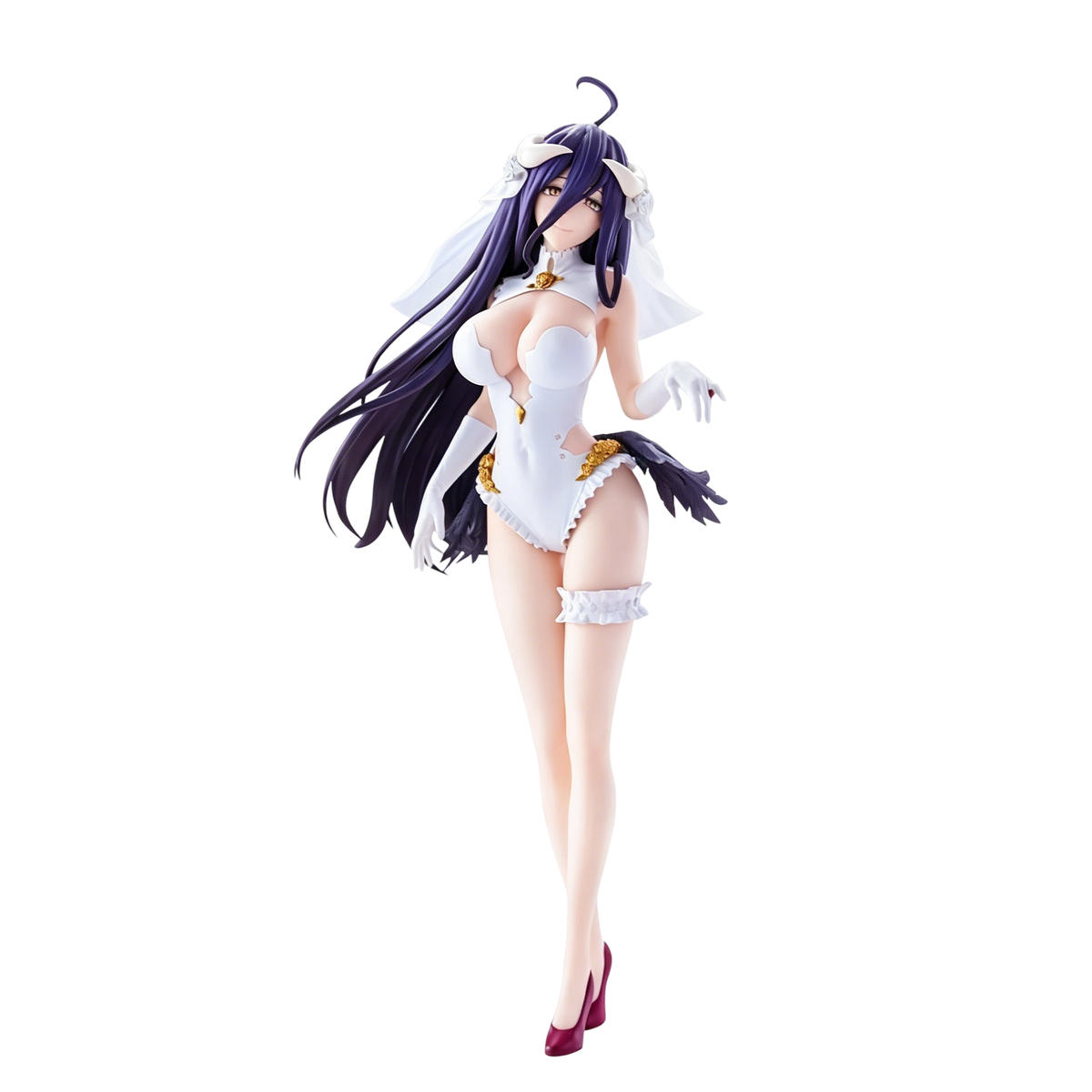 Banpresto OVERLORD Albedo GLITTER & GLAMOURS Wedding Version figure with white bridal-inspired outfit