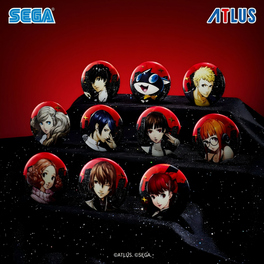 SEGA ATLUS Persona 5 Royal Type B round badges displayed together
