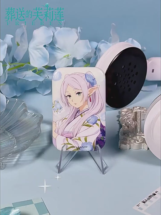 Frieren Blue Moon Flower Series Collectible Can Badge – Official Frieren Merch