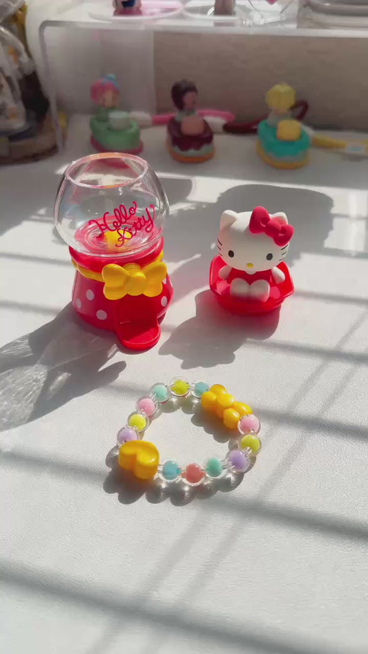 Sanrio Mini Gumball Machine Bracelet Blind Box My Melody Kuromi Hello Kitty
