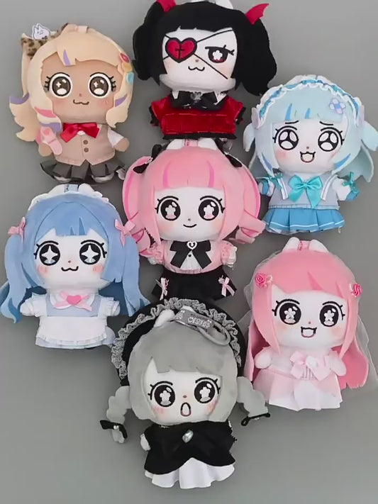 Bowtie Cat Kawaii Dress-Up Plush Blind Box | Anime Style Plush Keychain Doll