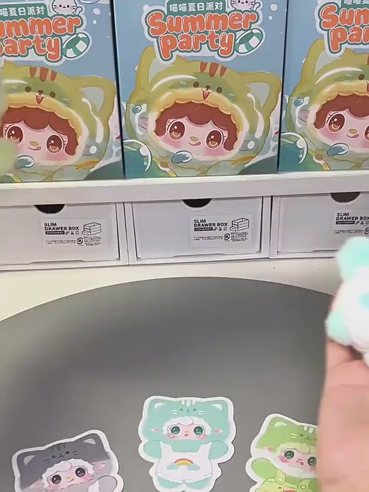 Yooki Summer Party Blind Box Plush Figure Cute Collectible Vinyl Doll