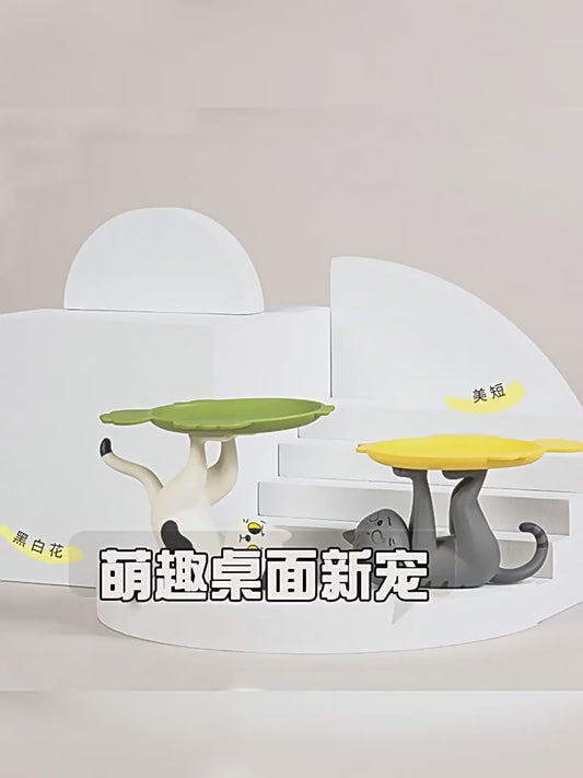 CatYou Lazy Cat Tray Blind Box Cute Desk Organizer Kawaii Mini Figure