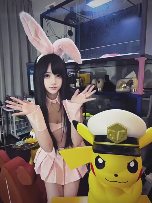 Funism Pokemon Captain Pikachu 19.7in 50cm MEGA Figure Statue Home Decor Gift