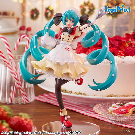 SEGA Luminasta Hatsune Miku Christmas 2025 figure - display detail 1