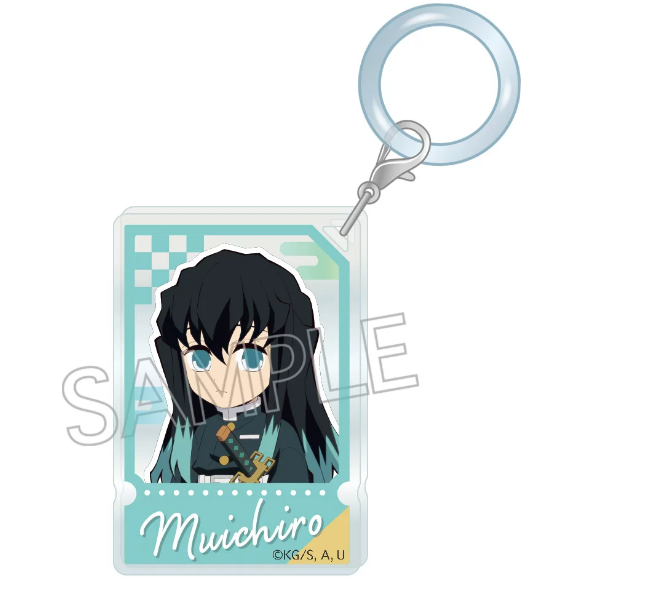 TWINCRE Demon Slayer chibi ticket-style keychain - Muichiro Tokito