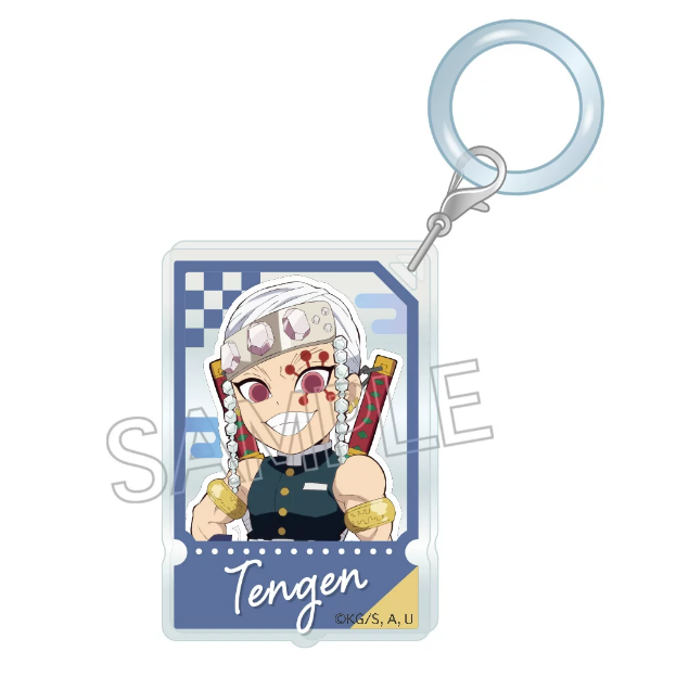 TWINCRE Demon Slayer chibi ticket-style keychain - Tengen Uzui